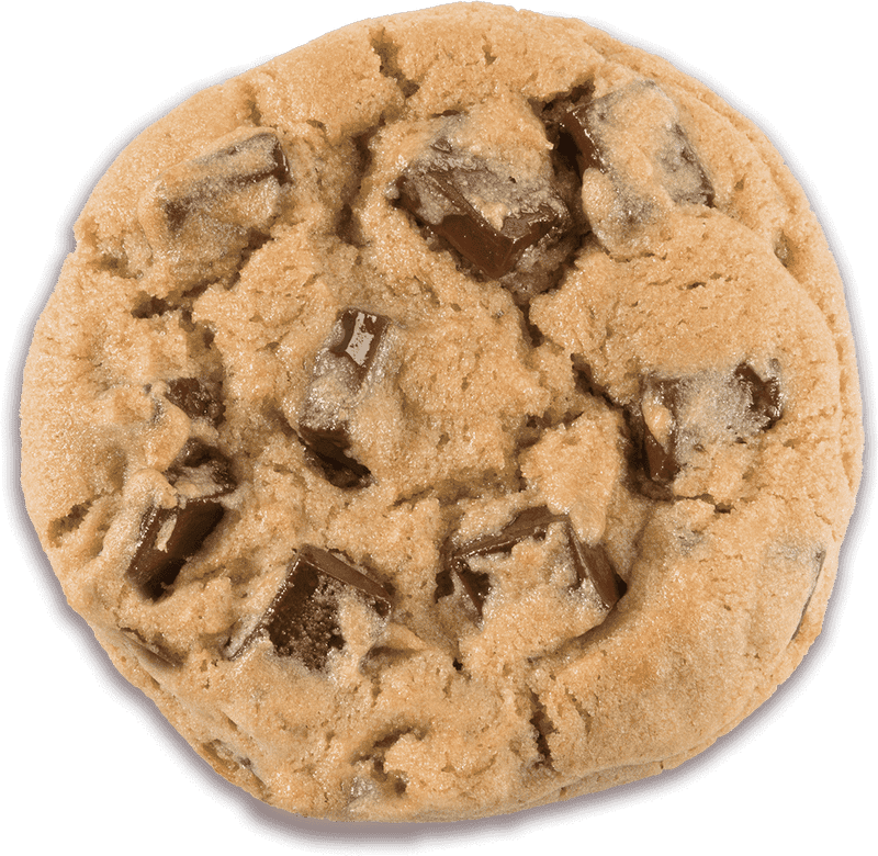 Delicious Fortune Cookie Delight with Chocolate Chunks PNG