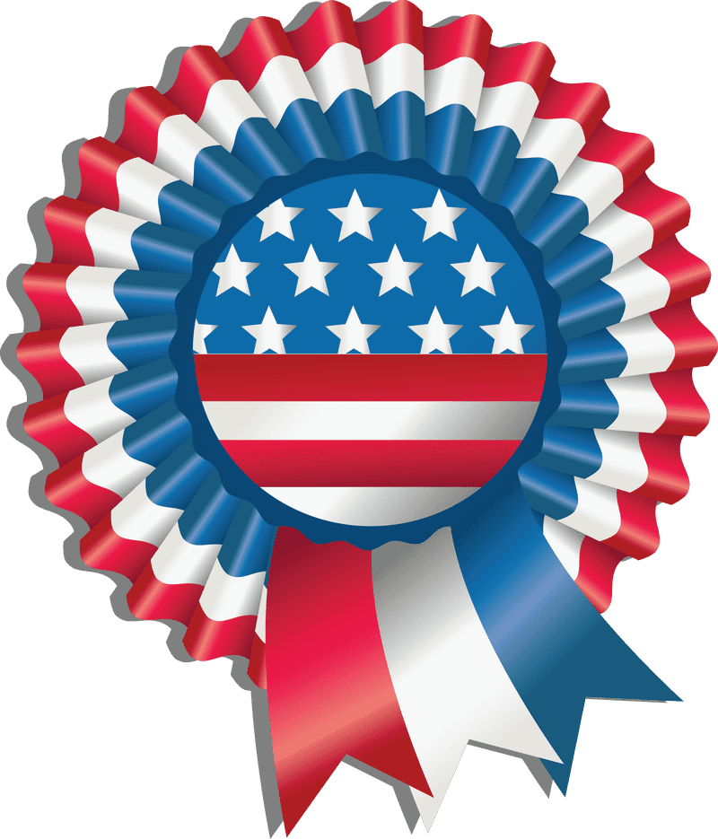 Stars and Stripes Ribbon Award PNG