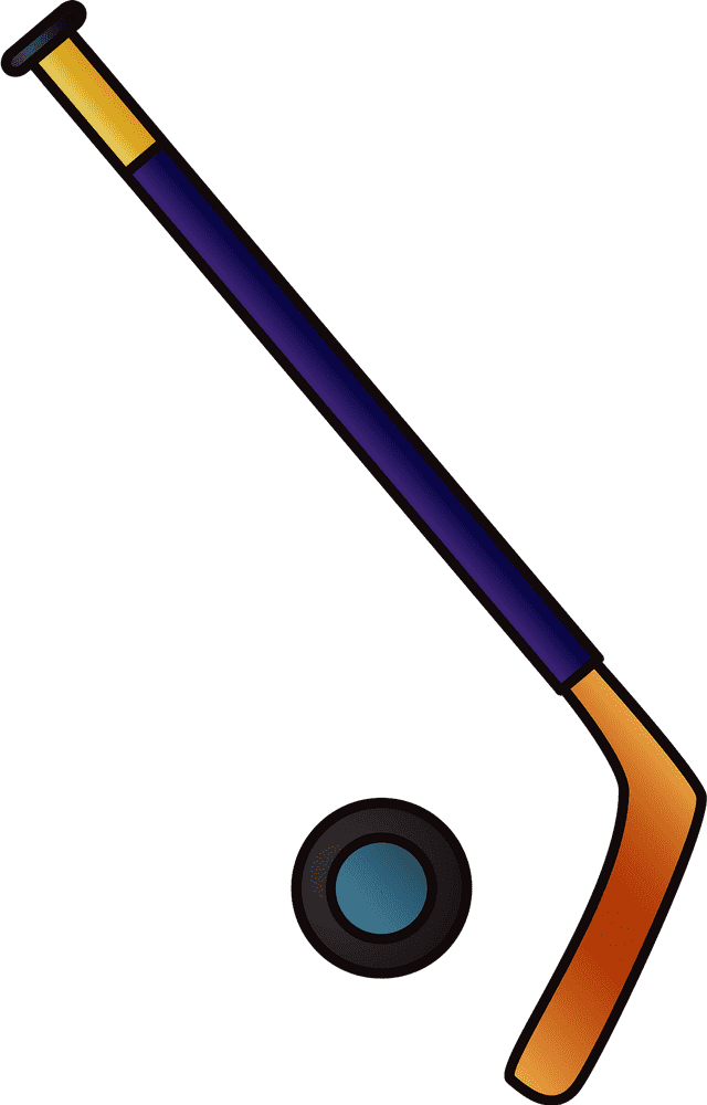 Walking Cane with Hockey Stick Design PNG