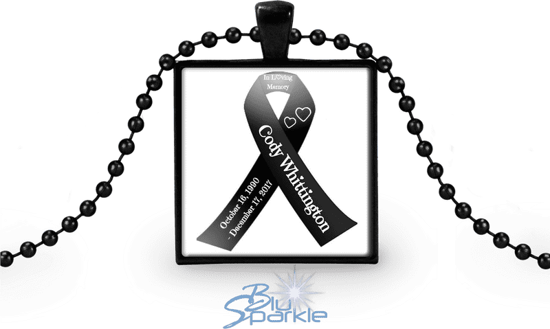 In Loving Memory Awareness Ribbon Tribute PNG