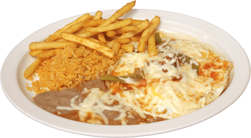 Delicious Presentation of Mexican Comfort Food PNG