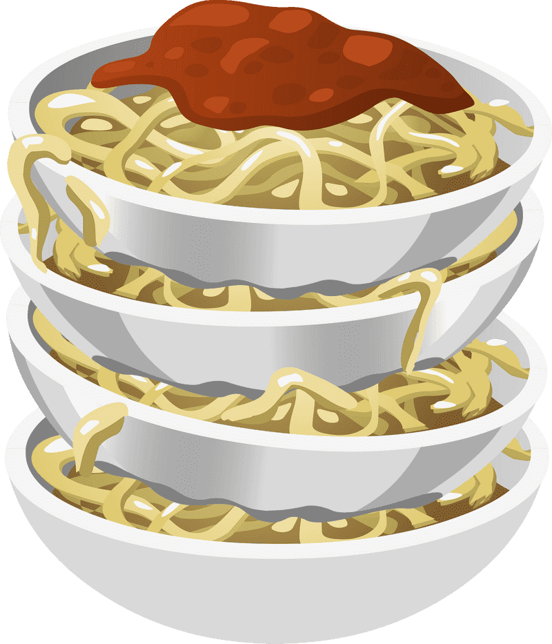 Delicious Layers of Pasta Bowl Delight PNG