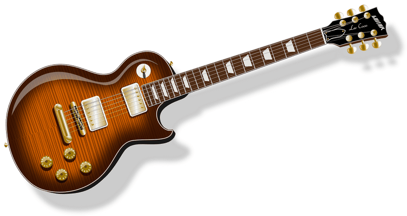 Classic Electric Guitar with Vintage Charm PNG
