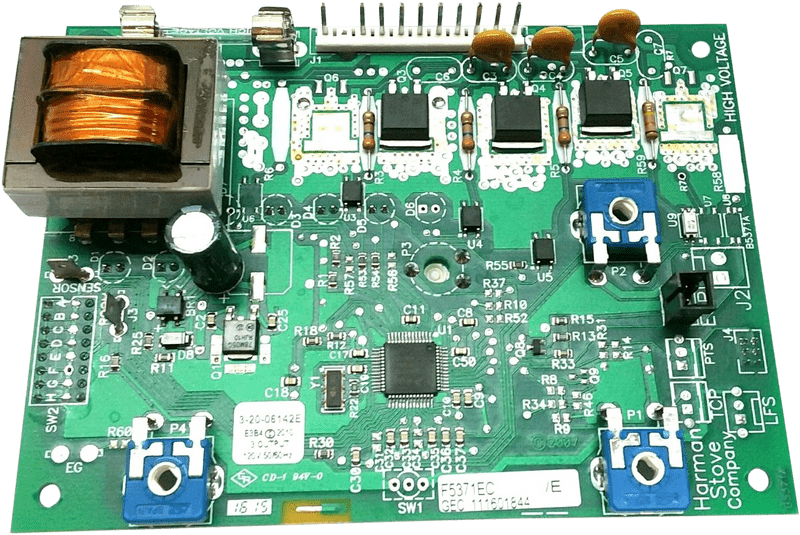 Gas Stove Control Circuit Board Assembly PNG