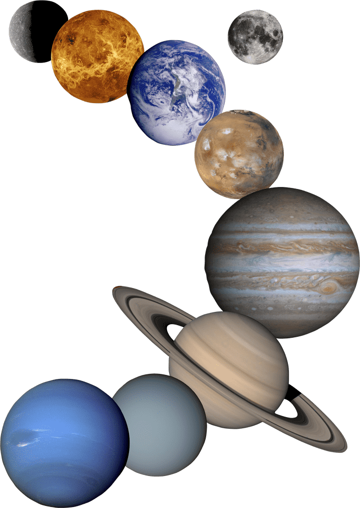 Solar Panel Planets Harnessing Energy from the Cosmos PNG