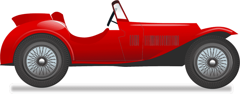 Classic Red Sports Car Design PNG
