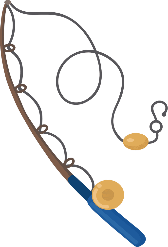 Fishing Line and Hook Essentials PNG
