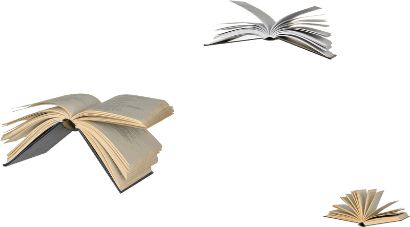 Whispers of Knowledge The Floating Book Collection PNG