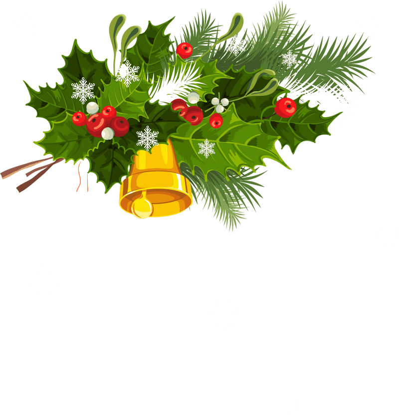Christmas Cheer A Festive Holiday Arrangement PNG