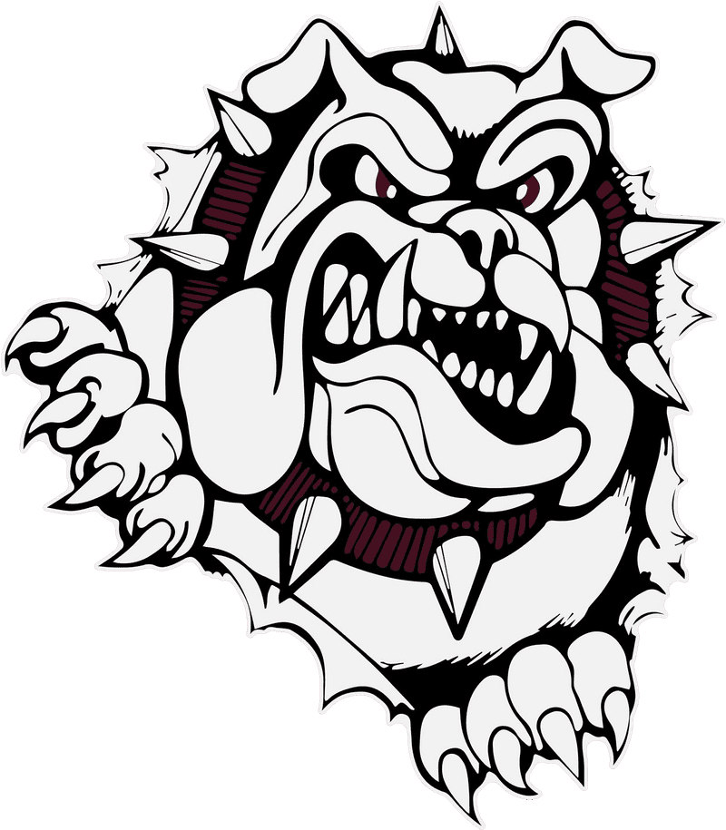 Bulldog Spirit School Pride PNG