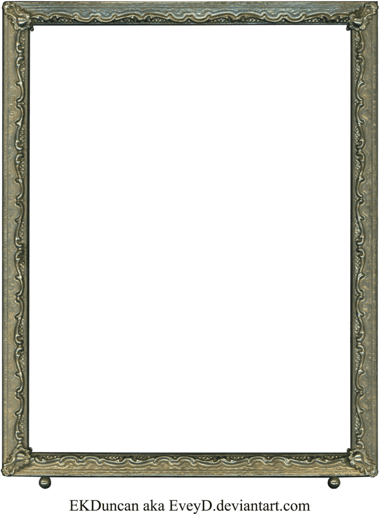 Classic Picture Frame Awaiting Art PNG