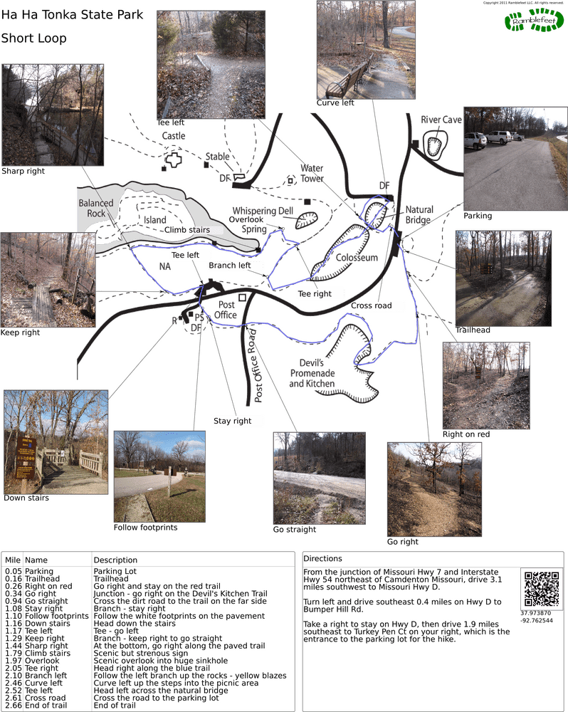 Scenic Hiking Trail Adventure Map PNG