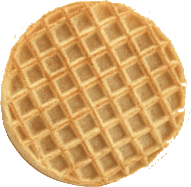 Delicious Golden Waffle Delight PNG