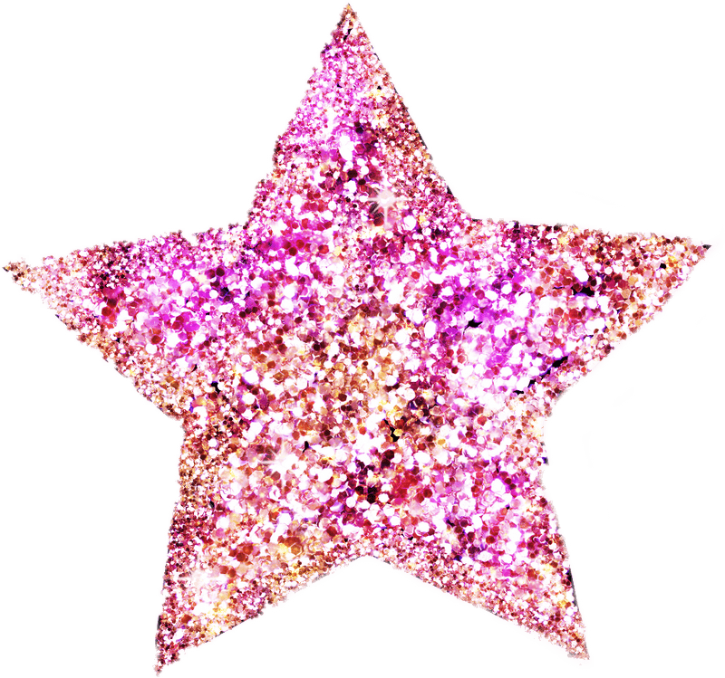 Shimmering Glitter Starburst Delight PNG