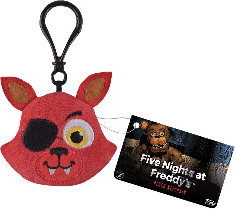 Plush Keychain of Freddy's Foxy Character PNG