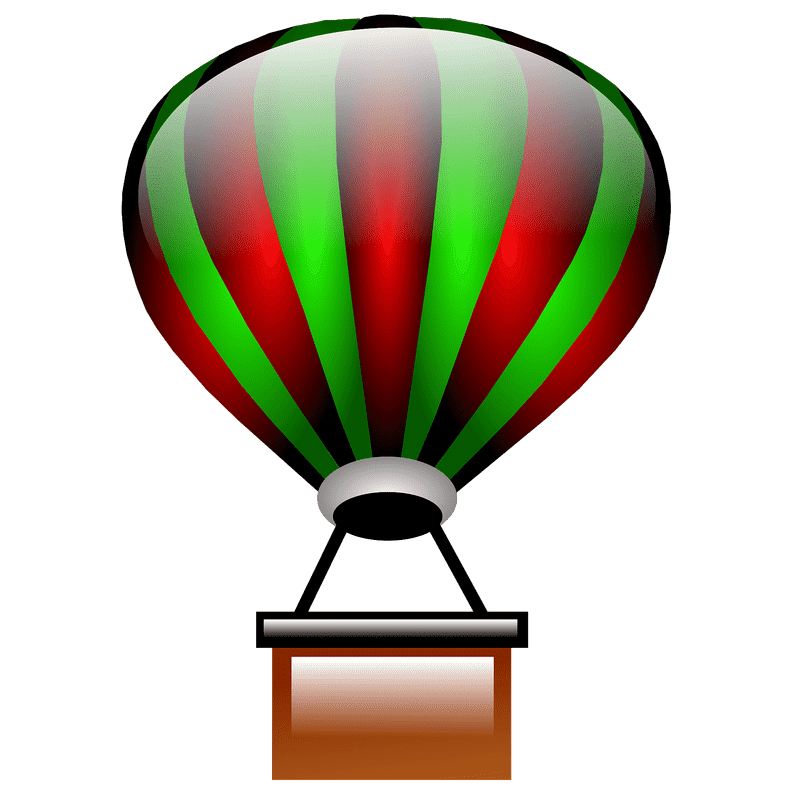 Vibrant Hot Air Balloon Adventure PNG