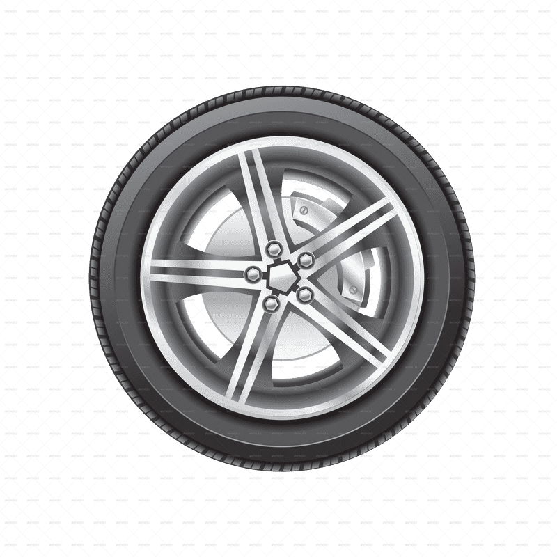 Stylish Car Wheel Design for Modern Vehicles PNG