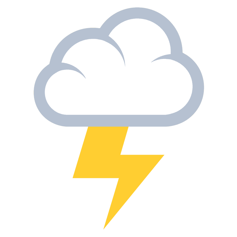 Lightning Cloud of Thunderous Energy PNG