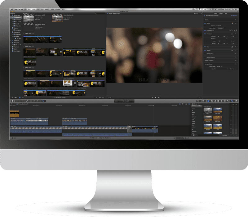 Professional Video Editing Computer Part Setup PNG