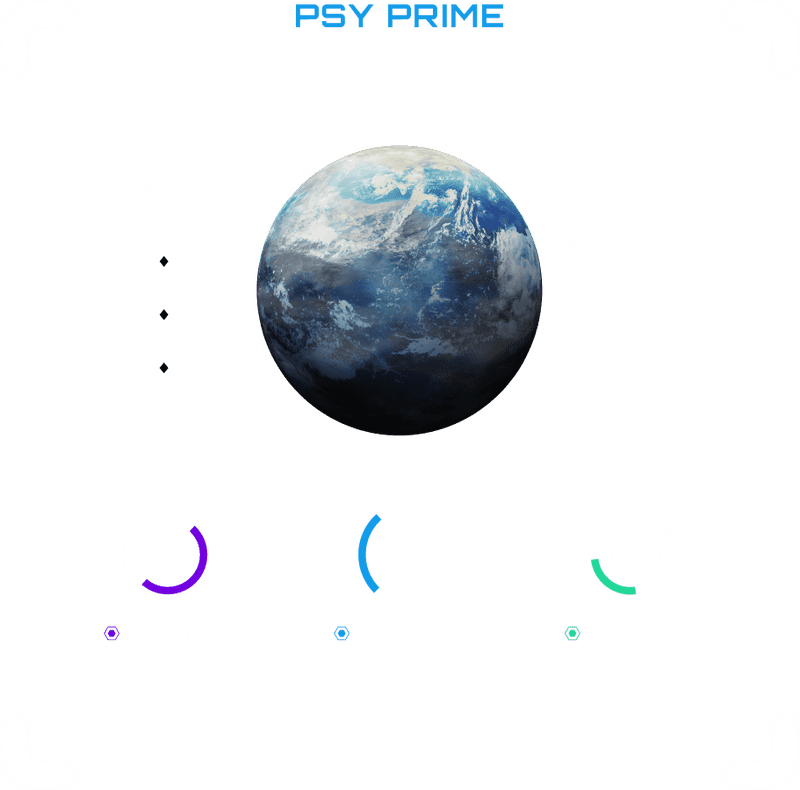 Planet of Endless Blue Horizons PNG