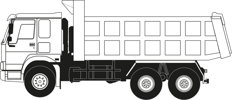 Heavy Duty Delivery Truck for Efficient Transport PNG