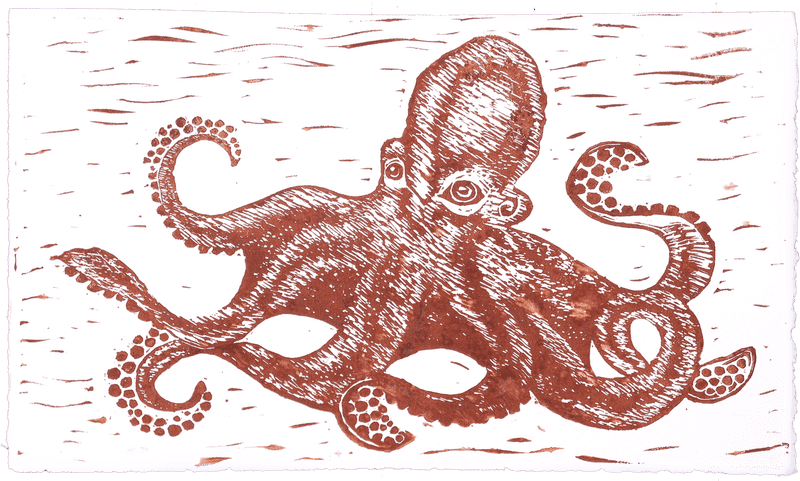 Artful Design of Octopus Tentacles PNG