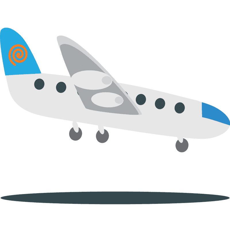 Whimsical Airplane Adventure in the Sky PNG