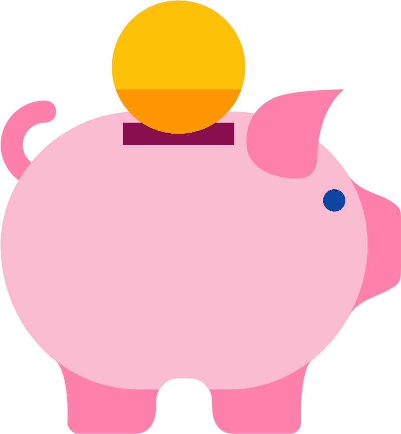 Piggy Bank Savings for a Bright Future PNG