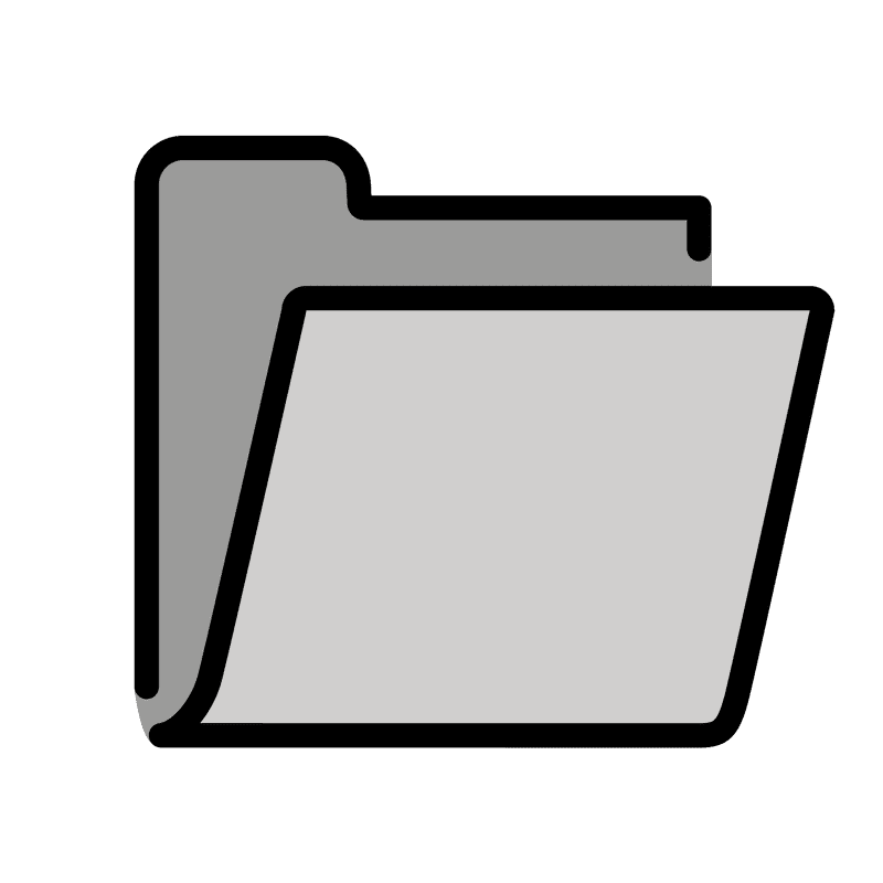Simple and Functional File Folder Design PNG