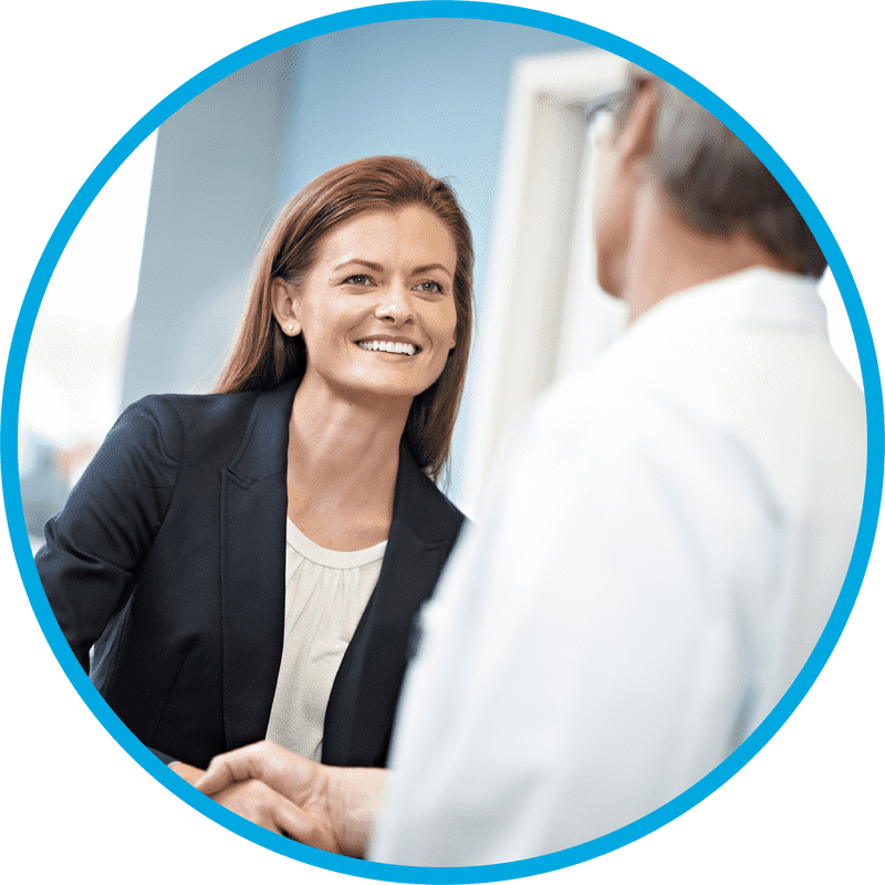 Ultrasound Consultation with a Smile PNG