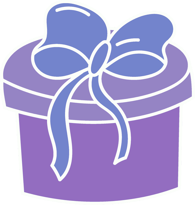 Delightful Gift Box with a Charming Bow PNG