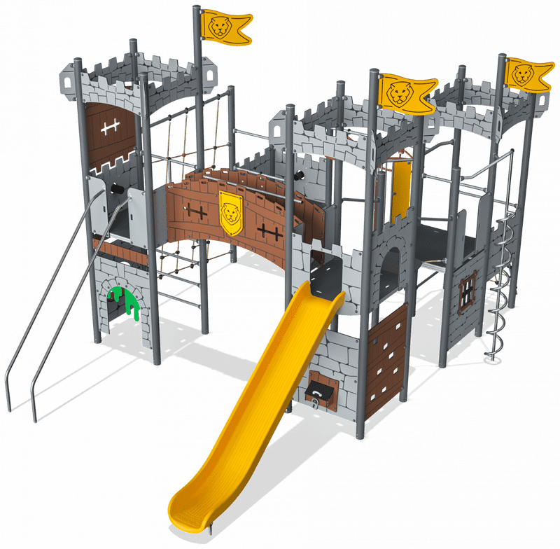 Outdoor Adventure Castle Playground for Kids PNG