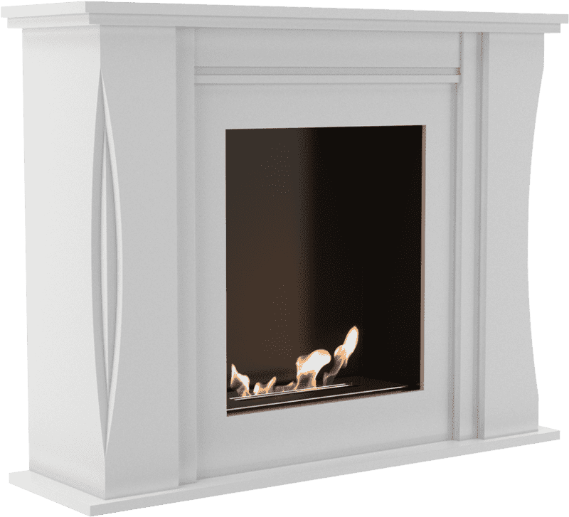 Modern Elegant Fireplace Design PNG