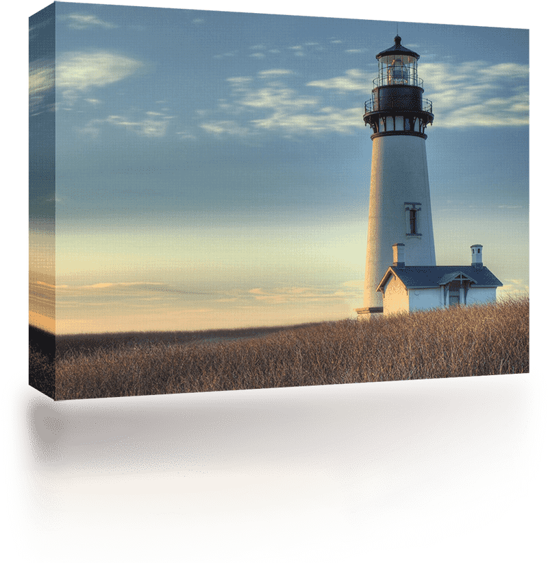 Solitary Lighthouse by the Tranquil Shore PNG