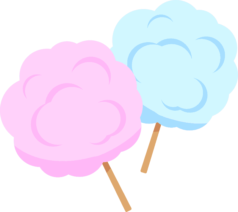 Delightful Cotton Candy Dreams PNG