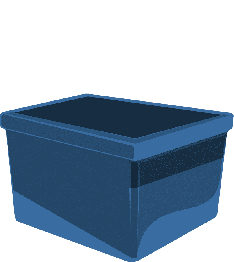 Sturdy Storage Box for Every Need PNG