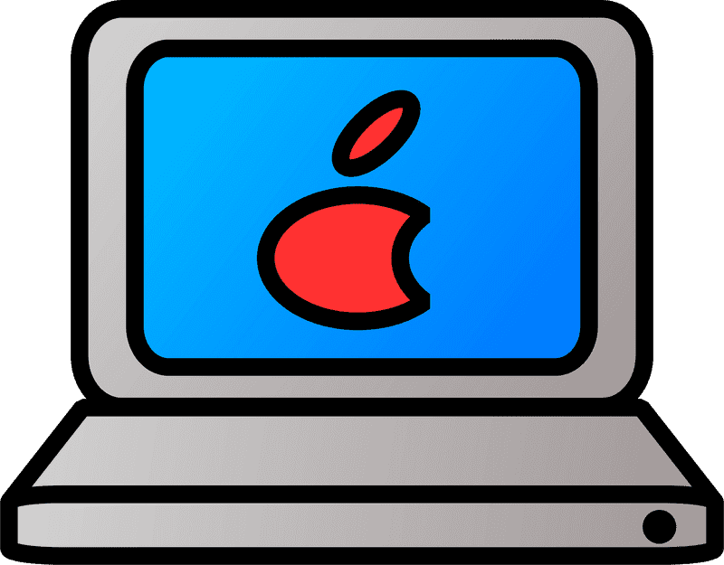 Stylish Laptop with Iconic Design PNG