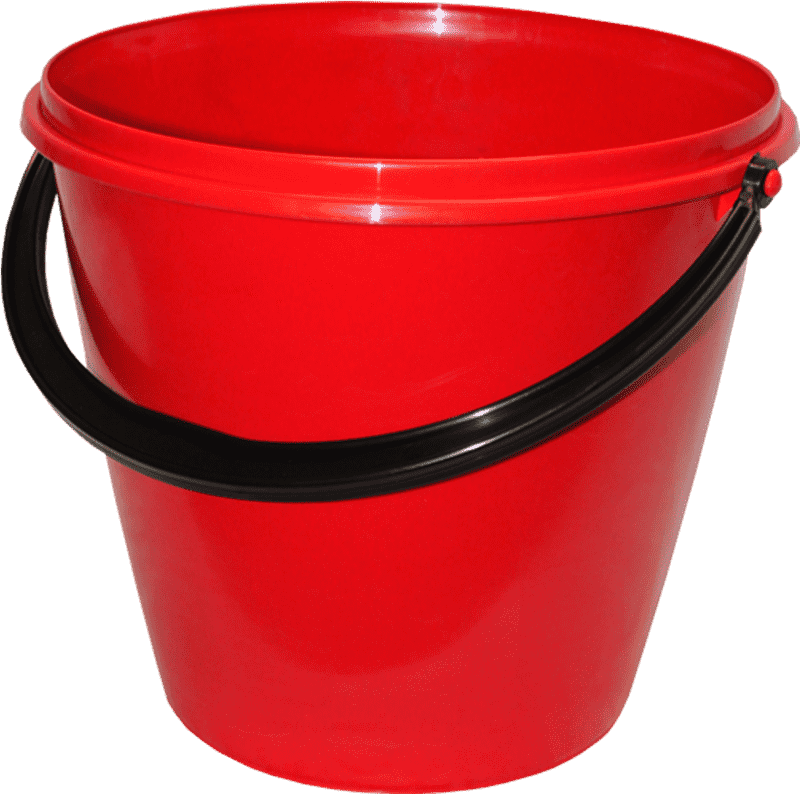 Classic Red Popcorn Bucket for Movie Nights PNG