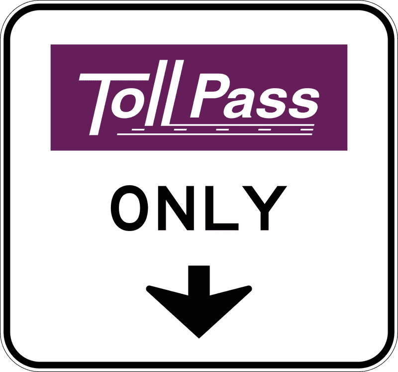 Toll Road Access for Pass Holders Only PNG