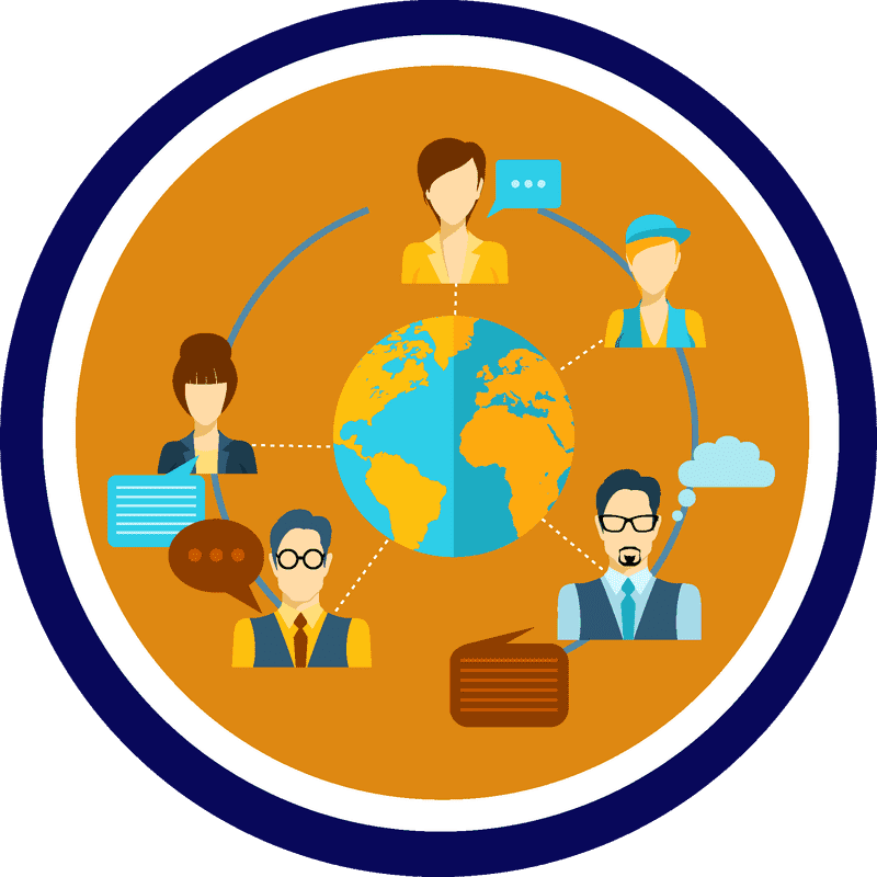 Global Connections Center Market Stall Hub PNG