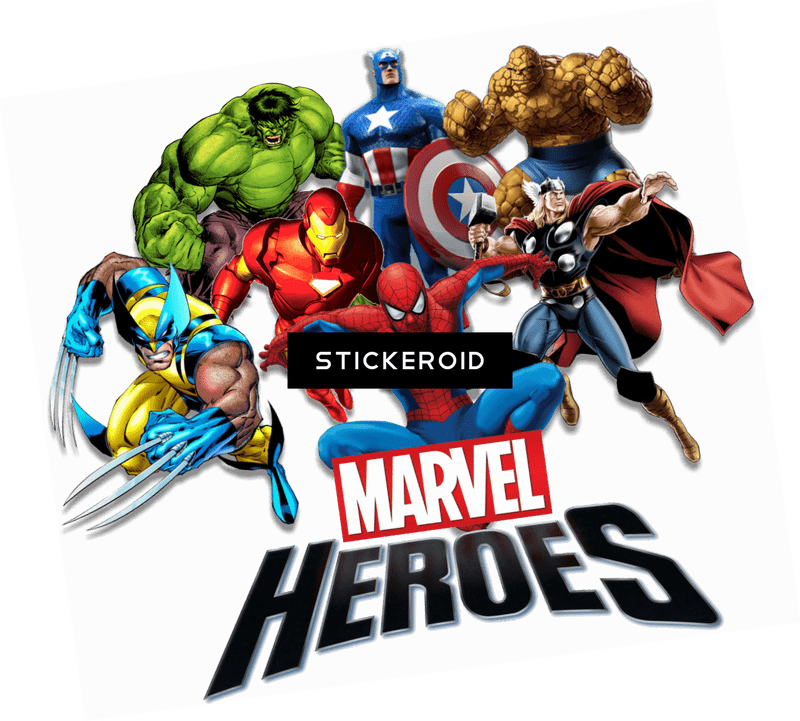 Marvel Superheroes Assemble A Legendary Team PNG