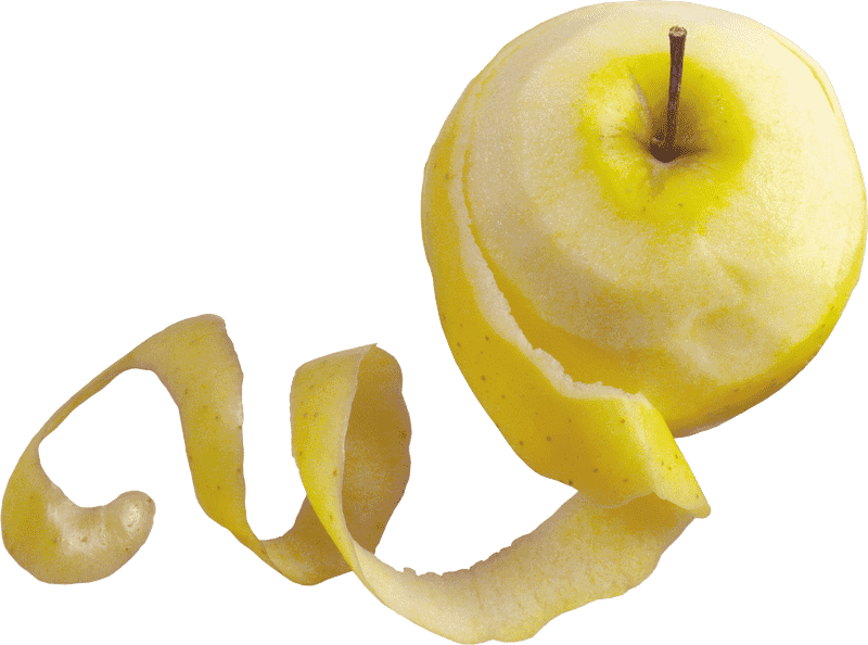 Twisted Orange Peel Inspired Apple Slice PNG