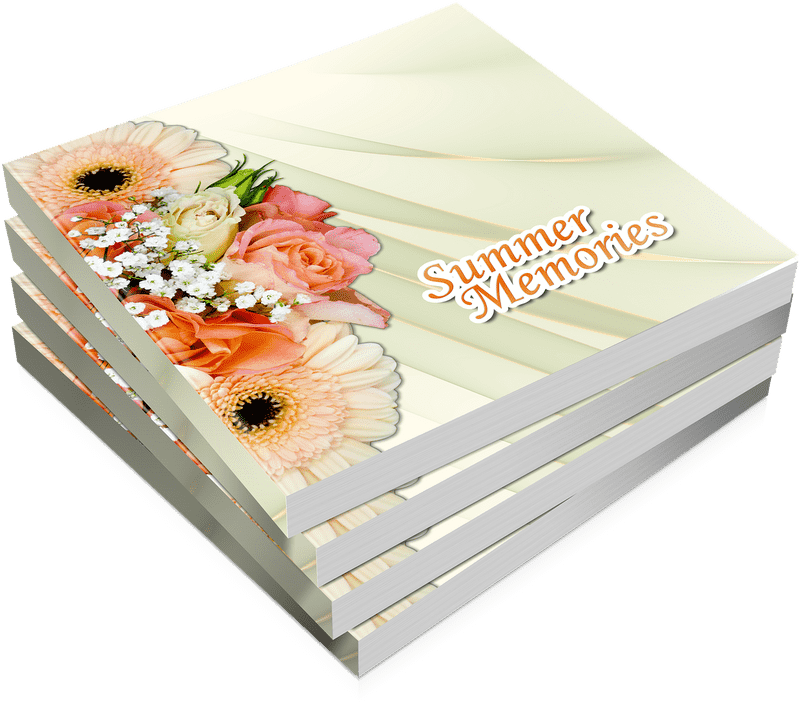 Summer Flower Memories Album PNG