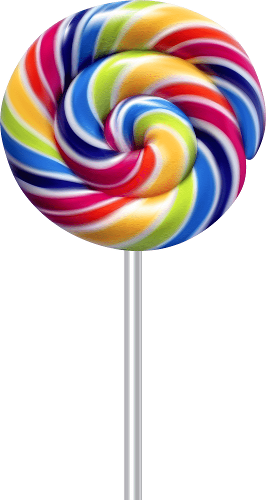 Colorful Walking Cane for Stylish Mobility Support PNG