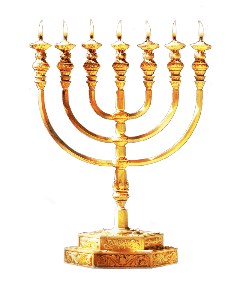 Radiant Hanukkah Menorah Lighting Celebration PNG