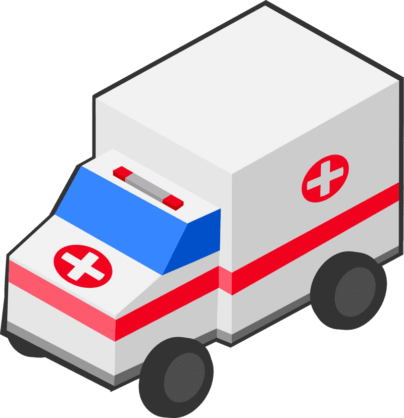 Emergency Response Ambulance Vehicle PNG