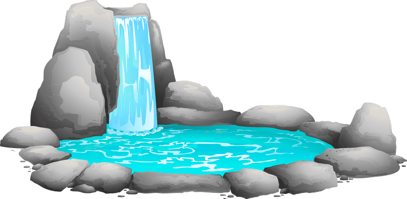 Serenity Falls The Tranquil Waterfall Retreat PNG