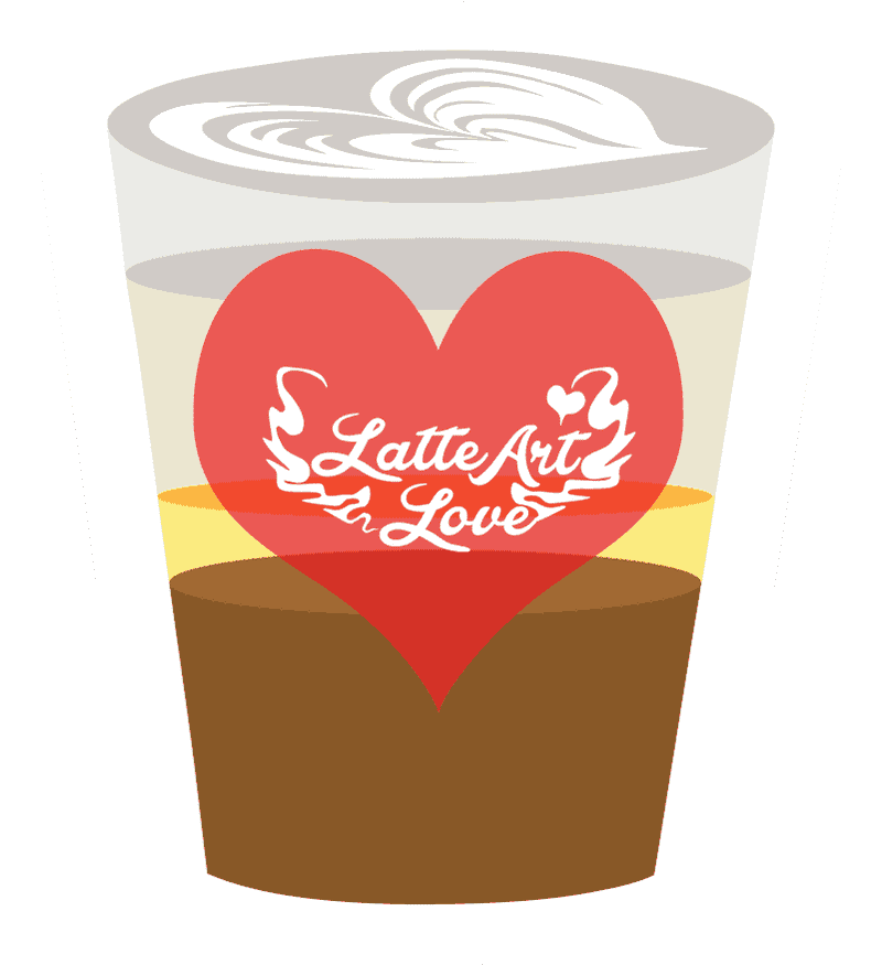 Latte Art Love in Every Sip PNG