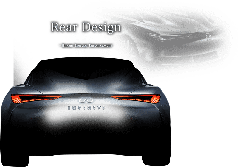 Car Rear Design Innovative Emblem Enhancement PNG