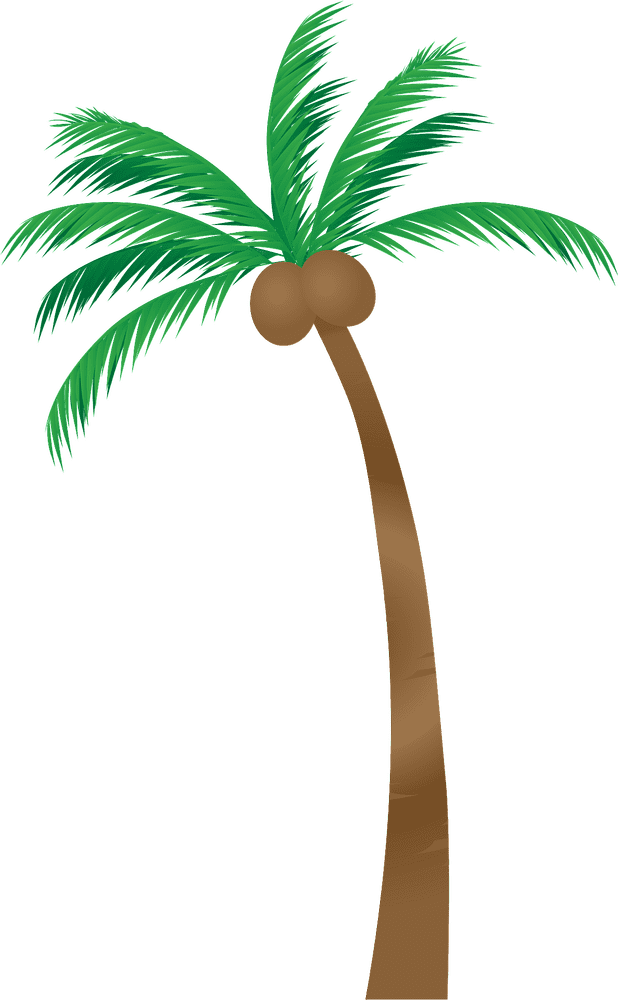 Tropical Paradise with Palm Trees and Sunshine PNG